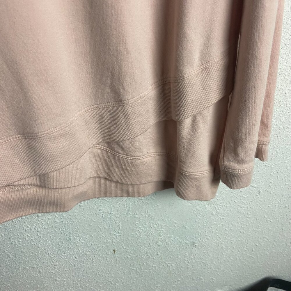 Pure J Jill Size L Pima Cotton Lightweight Layered Shirt Top Ballet Pink Soft - Picture 4 of 5